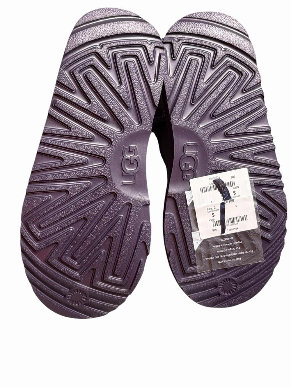 UGG Kids Purple Suede Shearling Boots - Picture 11 of 11